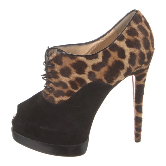Christian Louboutin Miss Poppins Lace-Up Platform Bootie - Picture 1 of 7